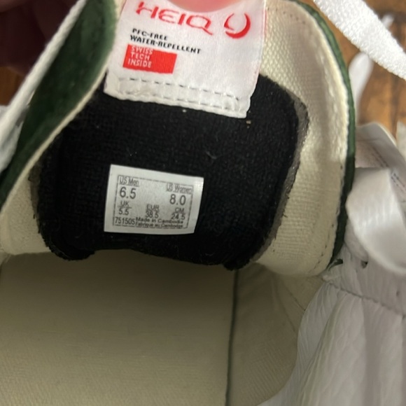 Vans Sk8 hi White and Green Sneakers in Douglas Fir Suede Waffle Sole HEIQ - Picture 10 of 13